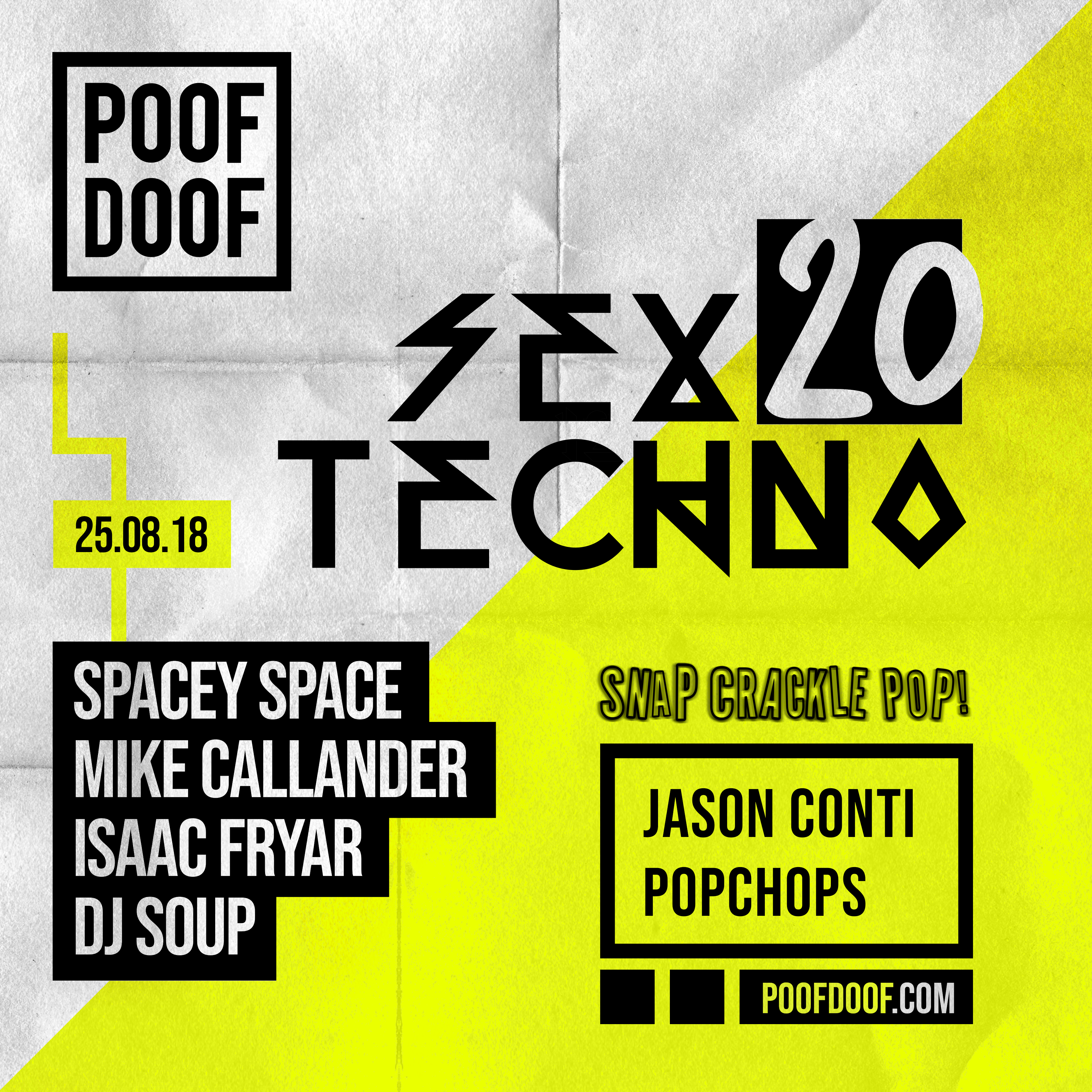 SEX TECHNO 20 - Poof Doof melbourne