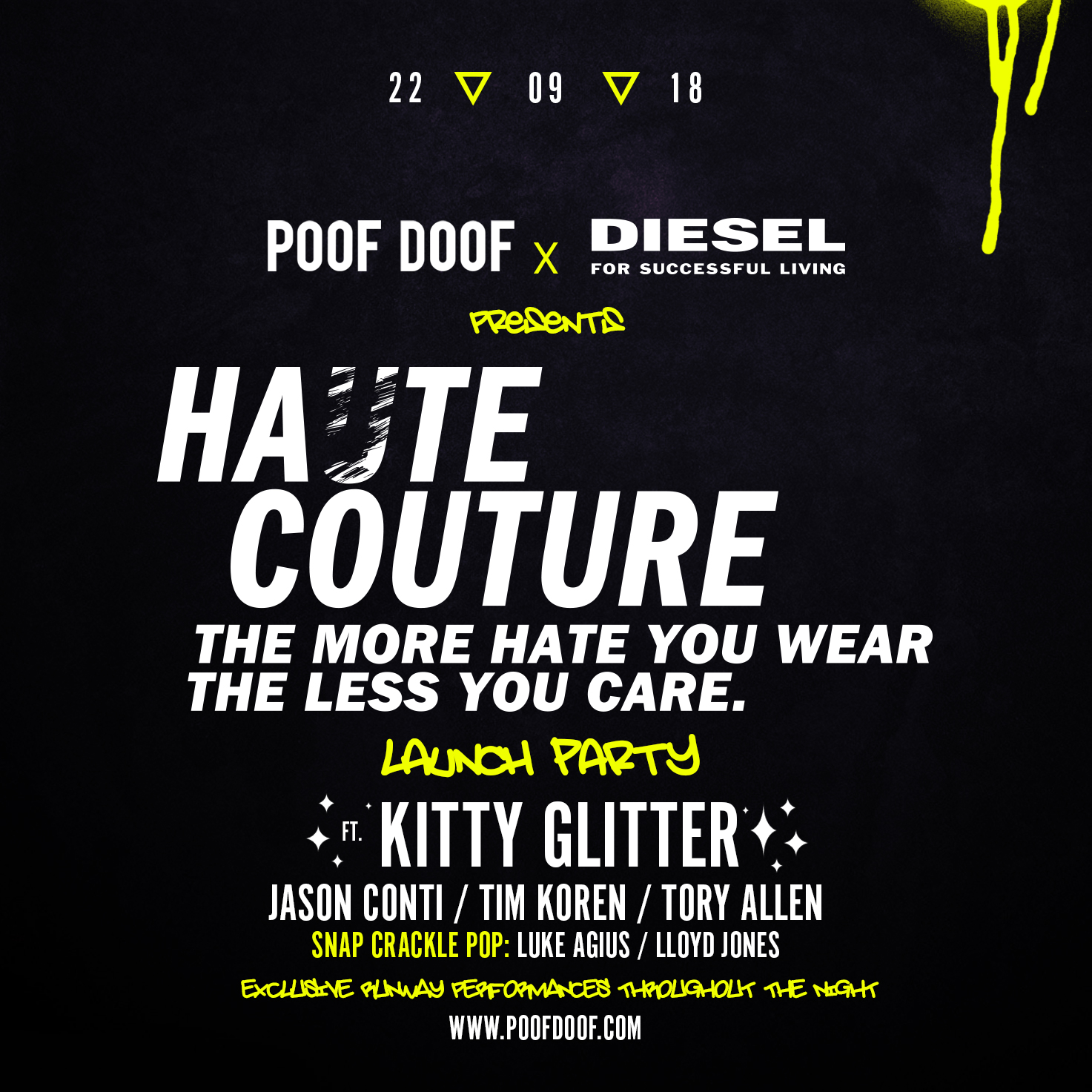 ‘HAɄTE COUTURE’ LAUNCH - Poof Doof 