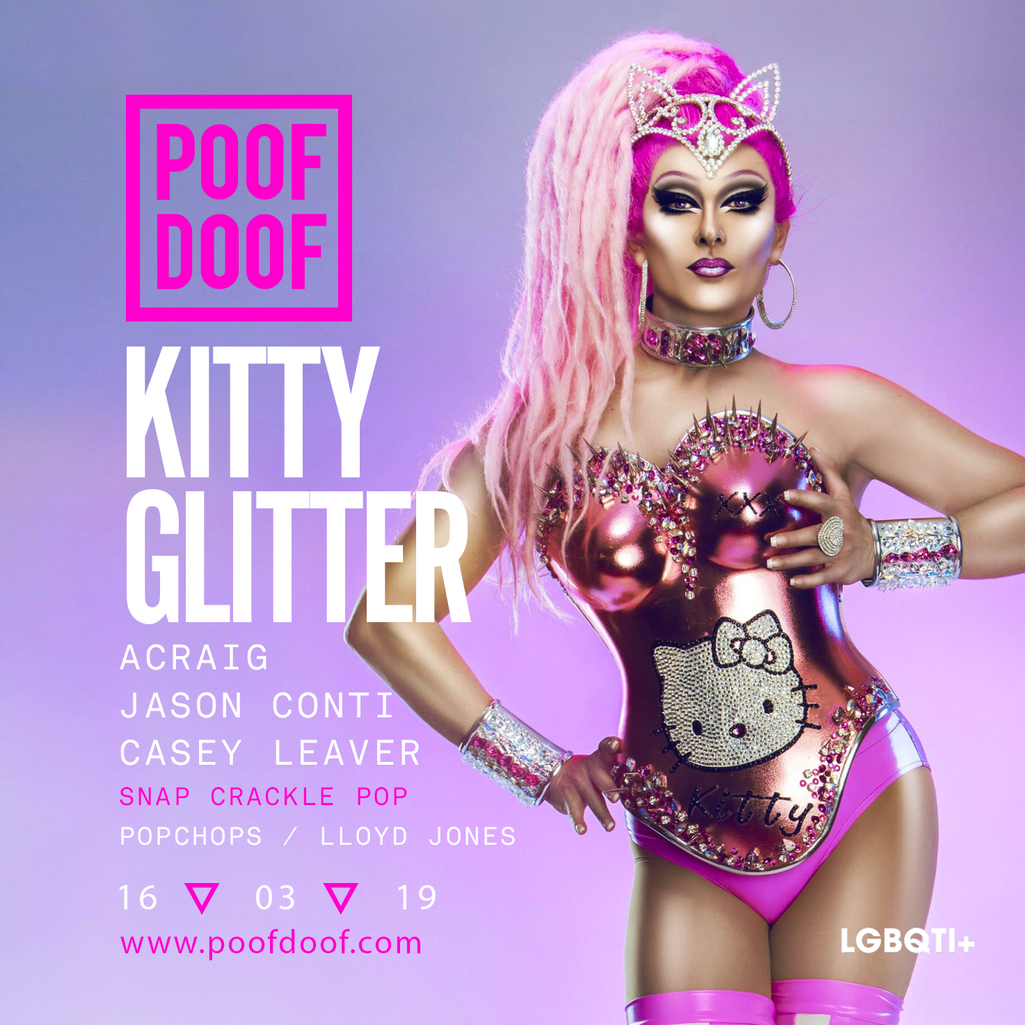 KITTY GLITTER & DJ ACRAIG - Poof Doof melbourne