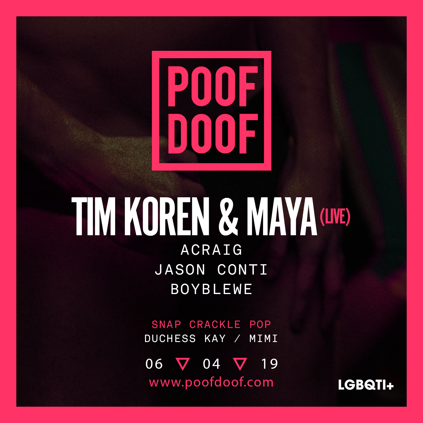 TIM KOREN & MAYA [LIVE] - Poof Doof melbourne