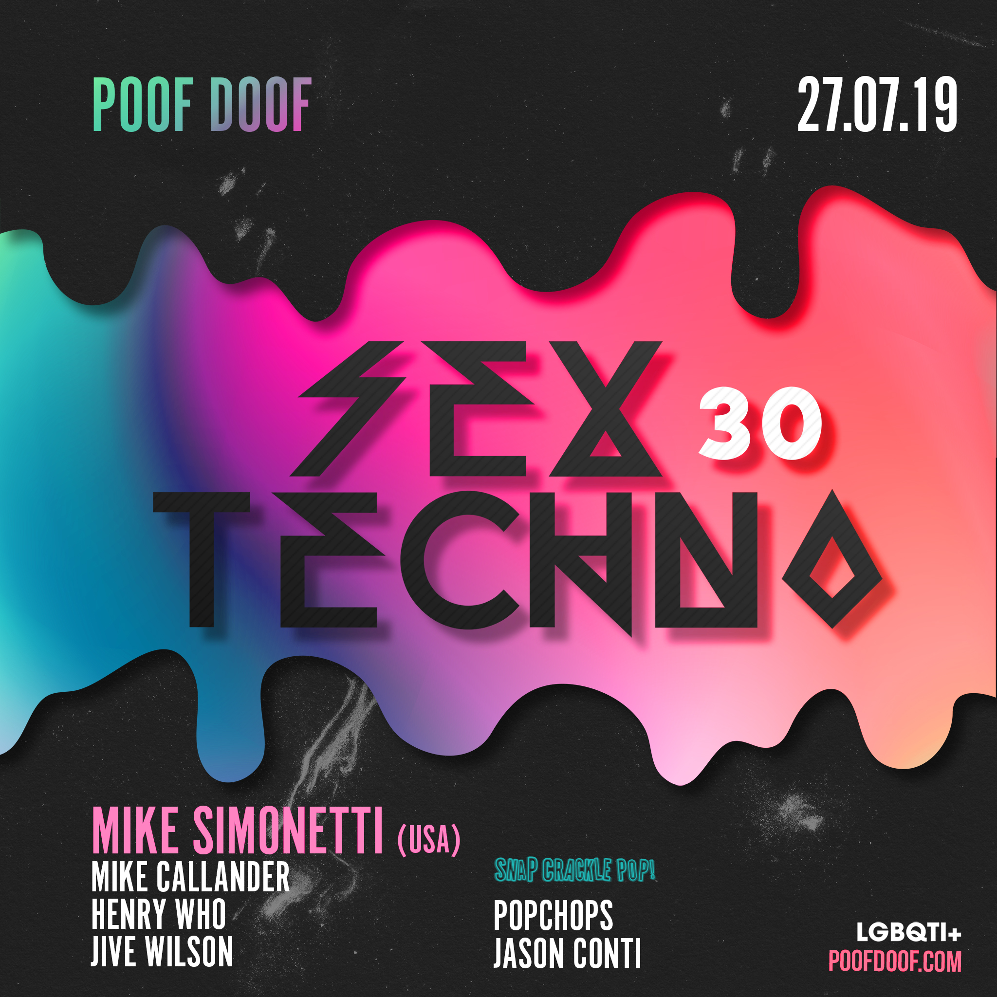 SEX TECHNO #30 - Poof Doof melbourne