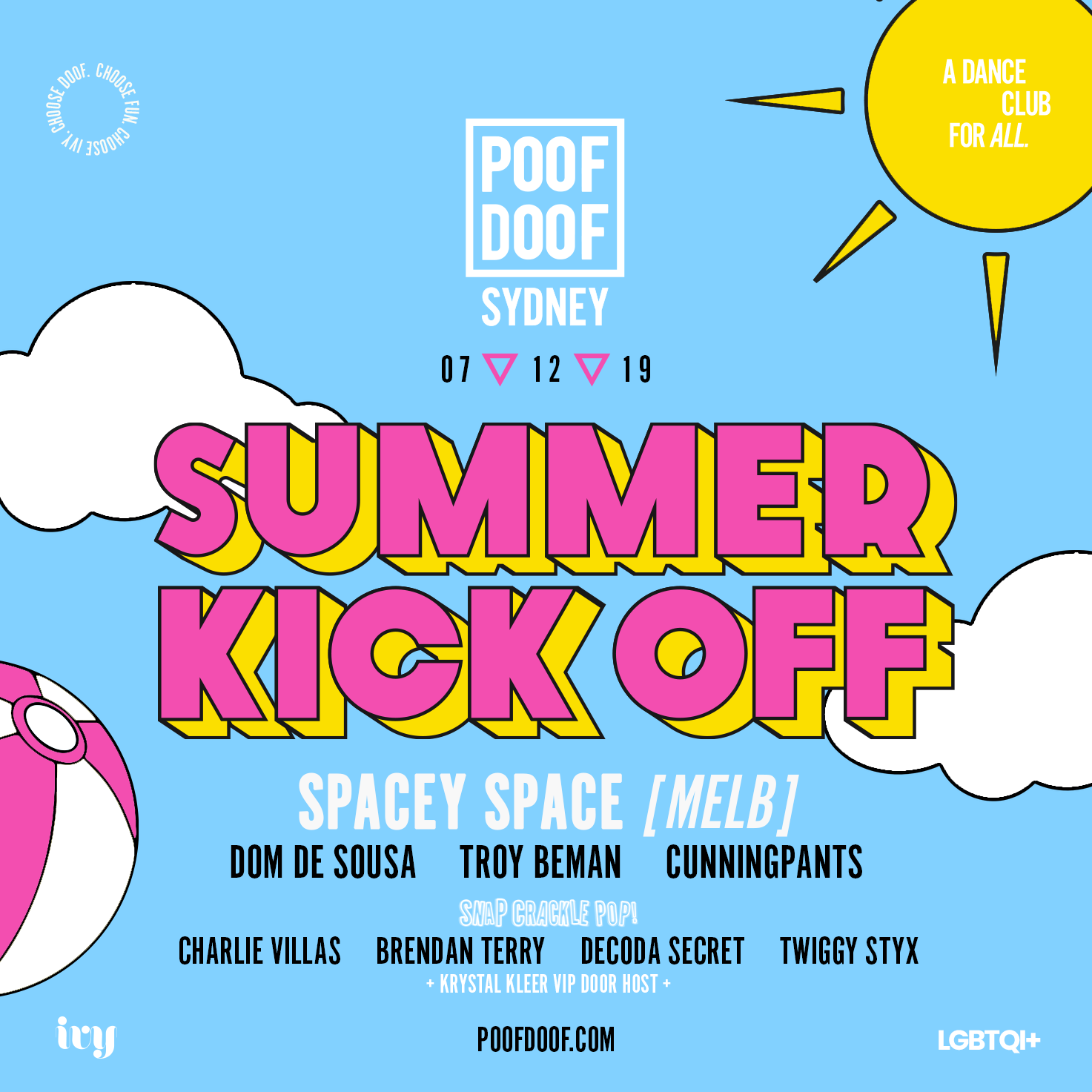 POOF DOOF SYD / SUMMER KICK OFF - Poof Doof sydney