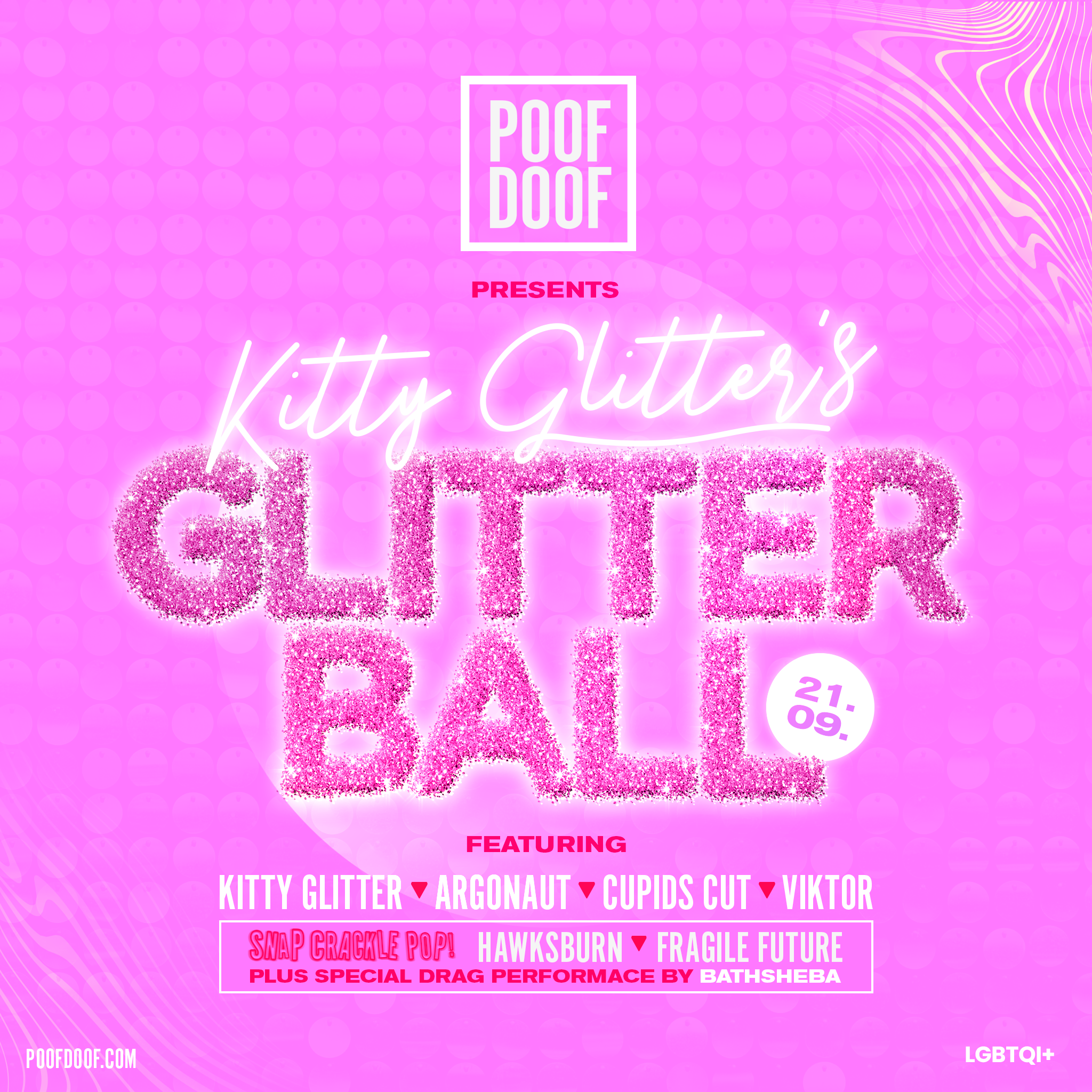 KITTY GLITTER’S GLITTER BALL - Poof Doof 