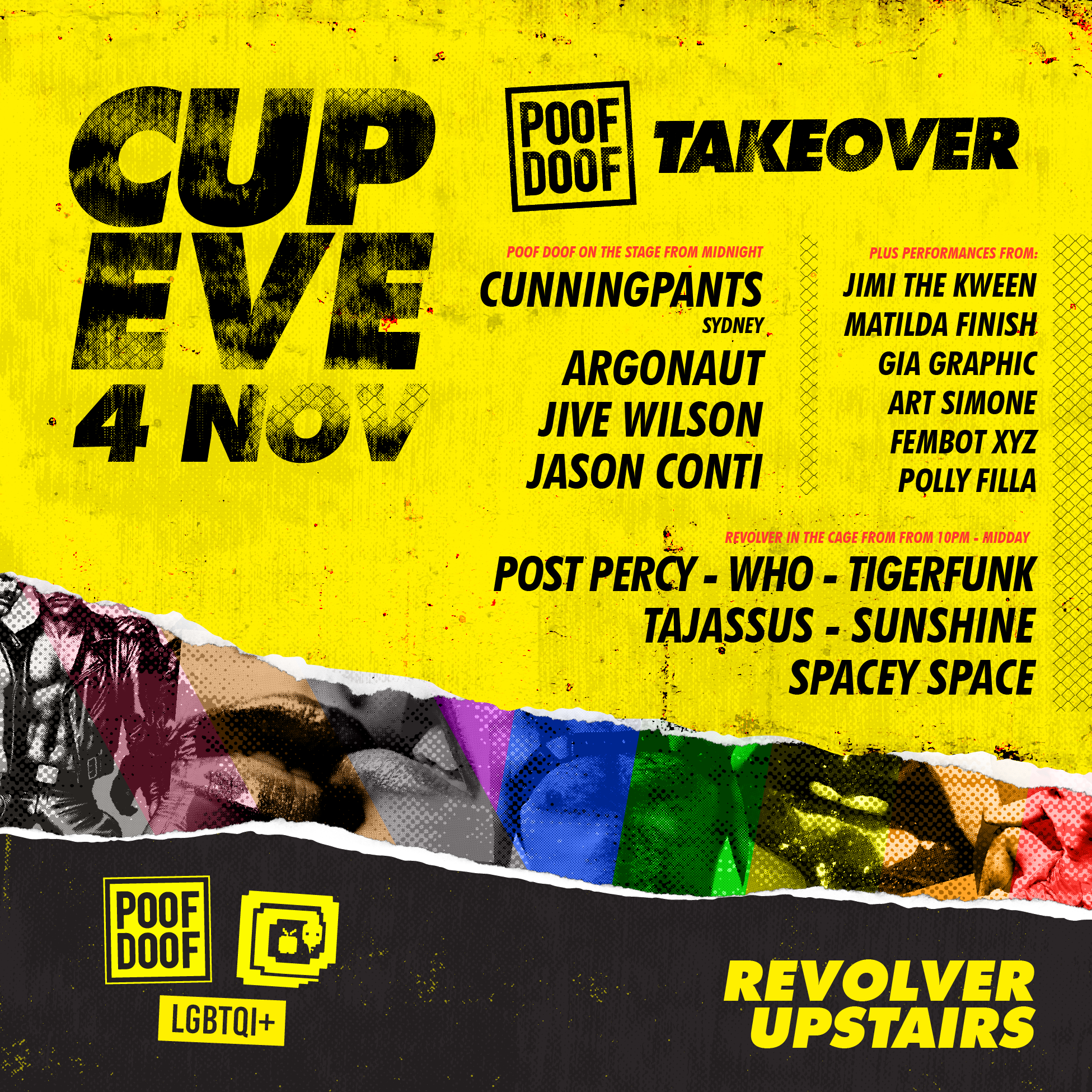 POOF DOOF X REVOLVER UPSTAIRS: CUP EVE TAKE OVER - Poof Doof melbourne