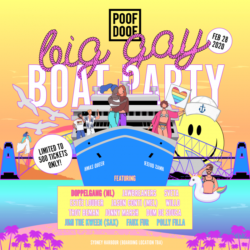 BIG GAY BOAT PARTY - POOF DOOF