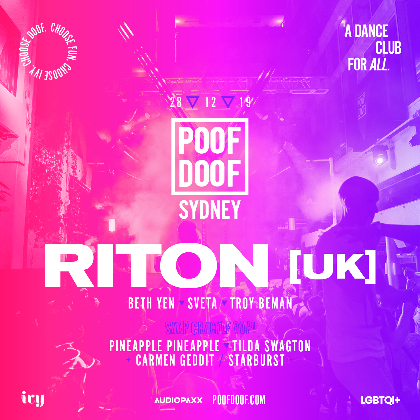 POOF DOOF SYD / Riton [UK] - Poof Doof sydney