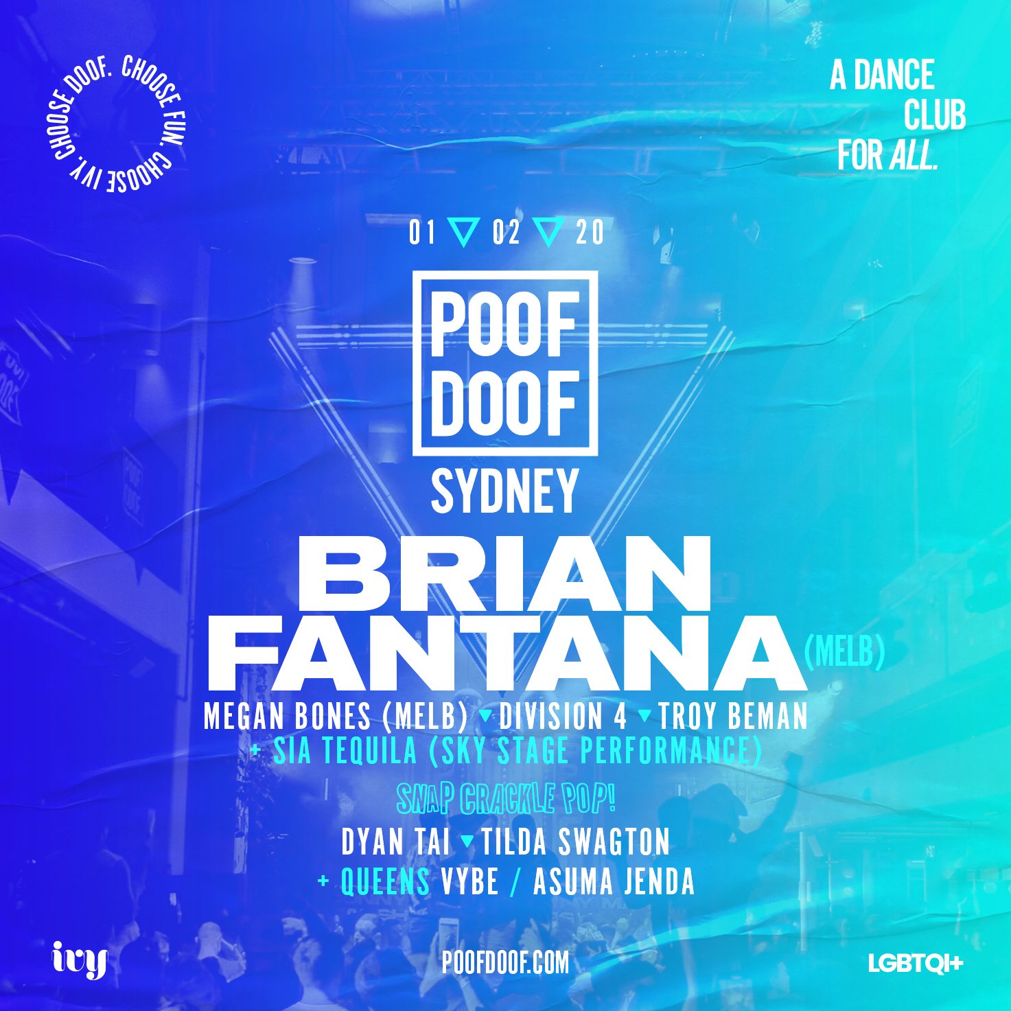 POOF DOOF SYD / Brian Fantana [MELB] - Poof Doof sydney