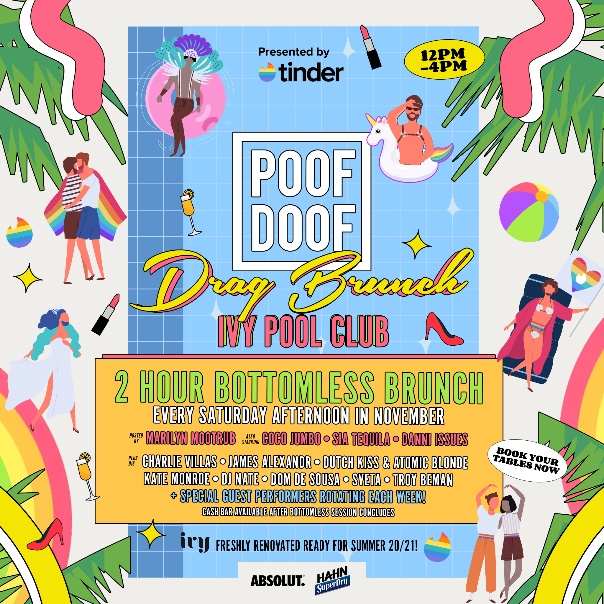 POOF DOOF SYDNEY: DRAG BRUNCH - Poof Doof sydney