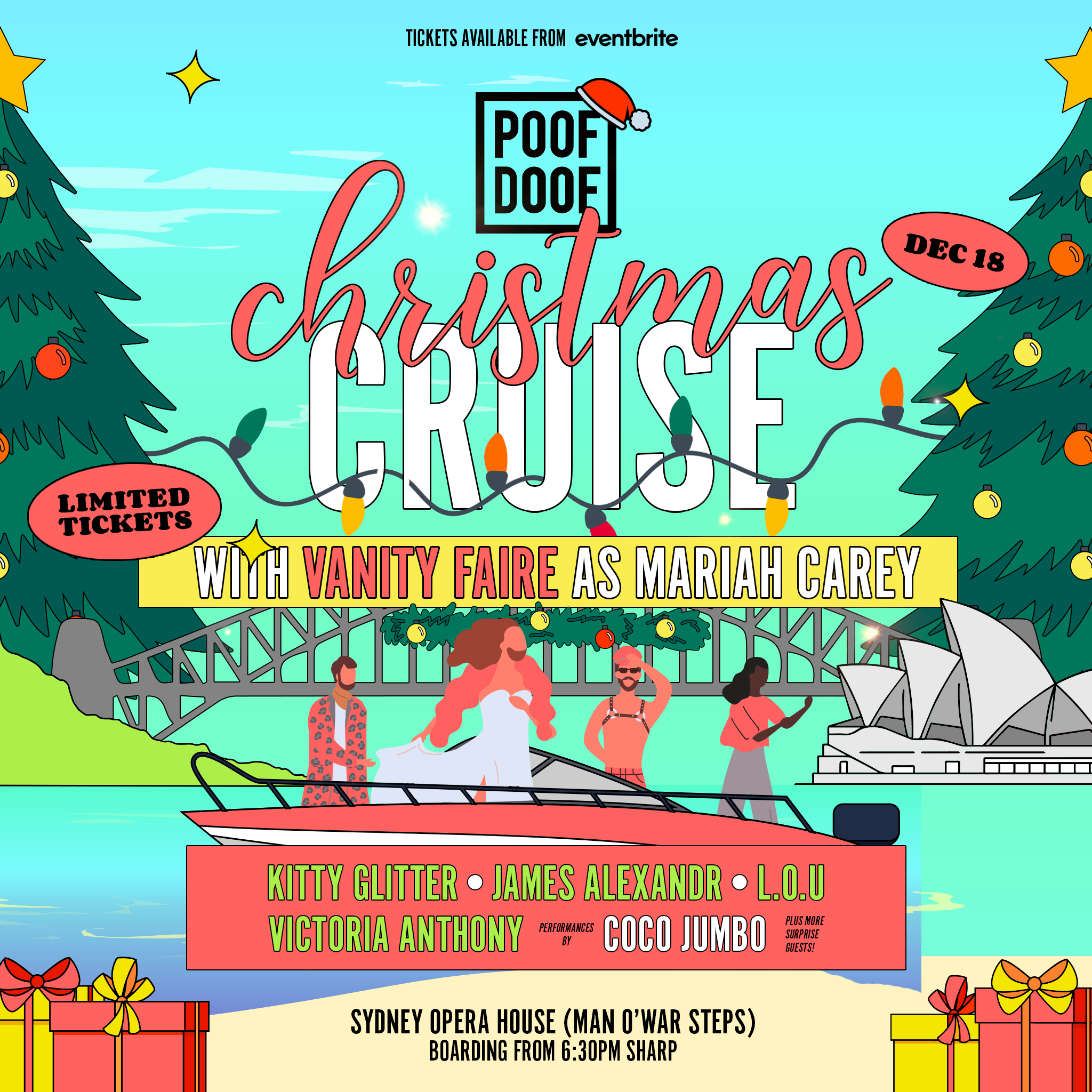 POOF DOOF SYDNEY: CHRISTMAS CRUISE - Poof Doof sydney