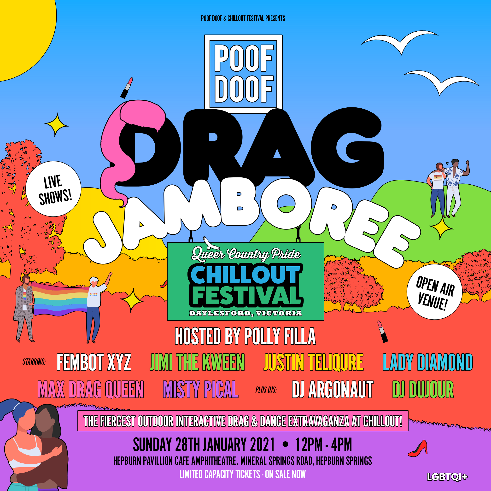 POOF DOOF Drag Jamboree (ChillOut 2021) - Poof Doof melbourne