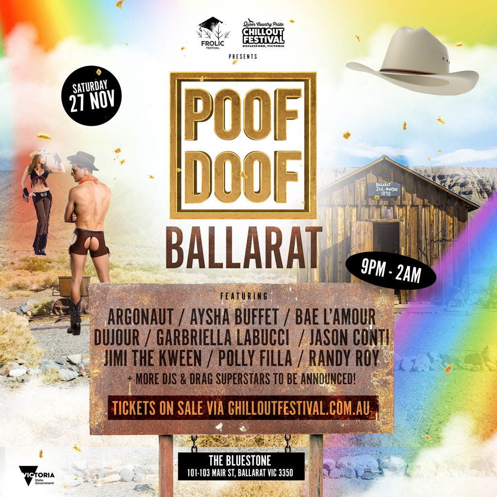 Chillout Festival & Frolic Festival: POOF DOOF Ballarat - POOF DOOF