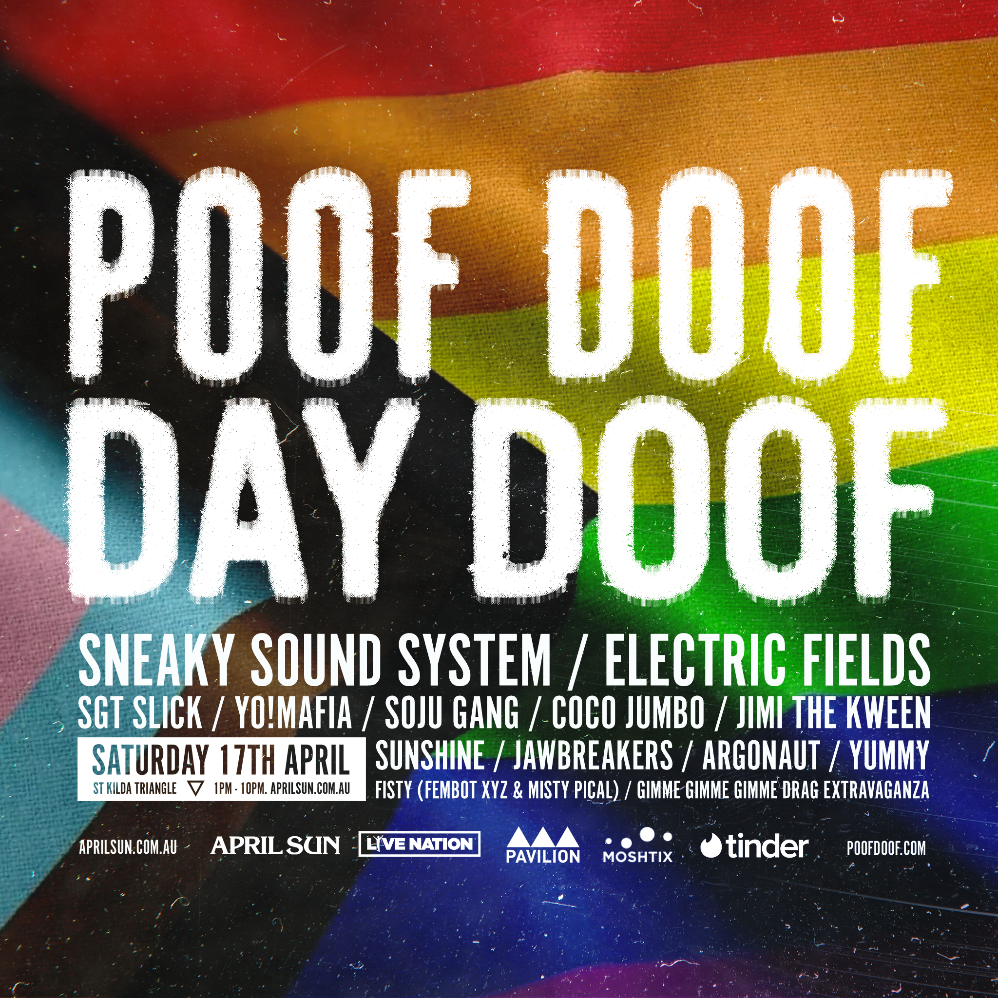 POOF DOOF DAY DOOF @ APRIL SUN - Poof Doof melbourne