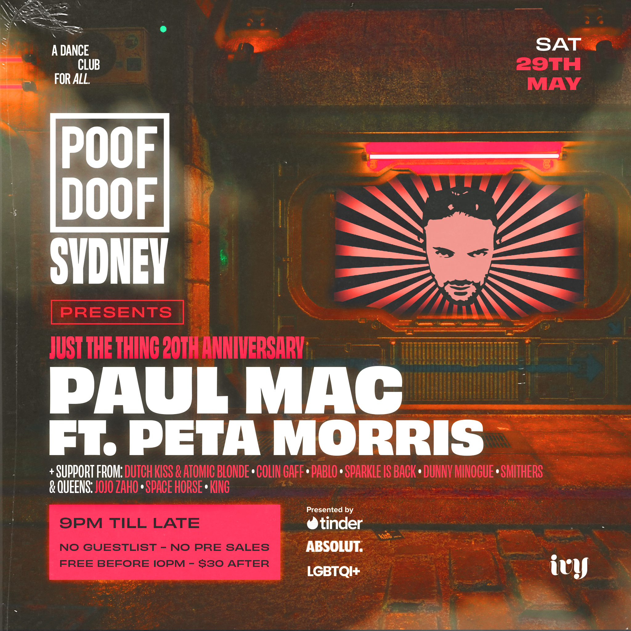 POOF DOOF SYDNEY: SATURDAY 29TH MAY - Poof Doof sydney