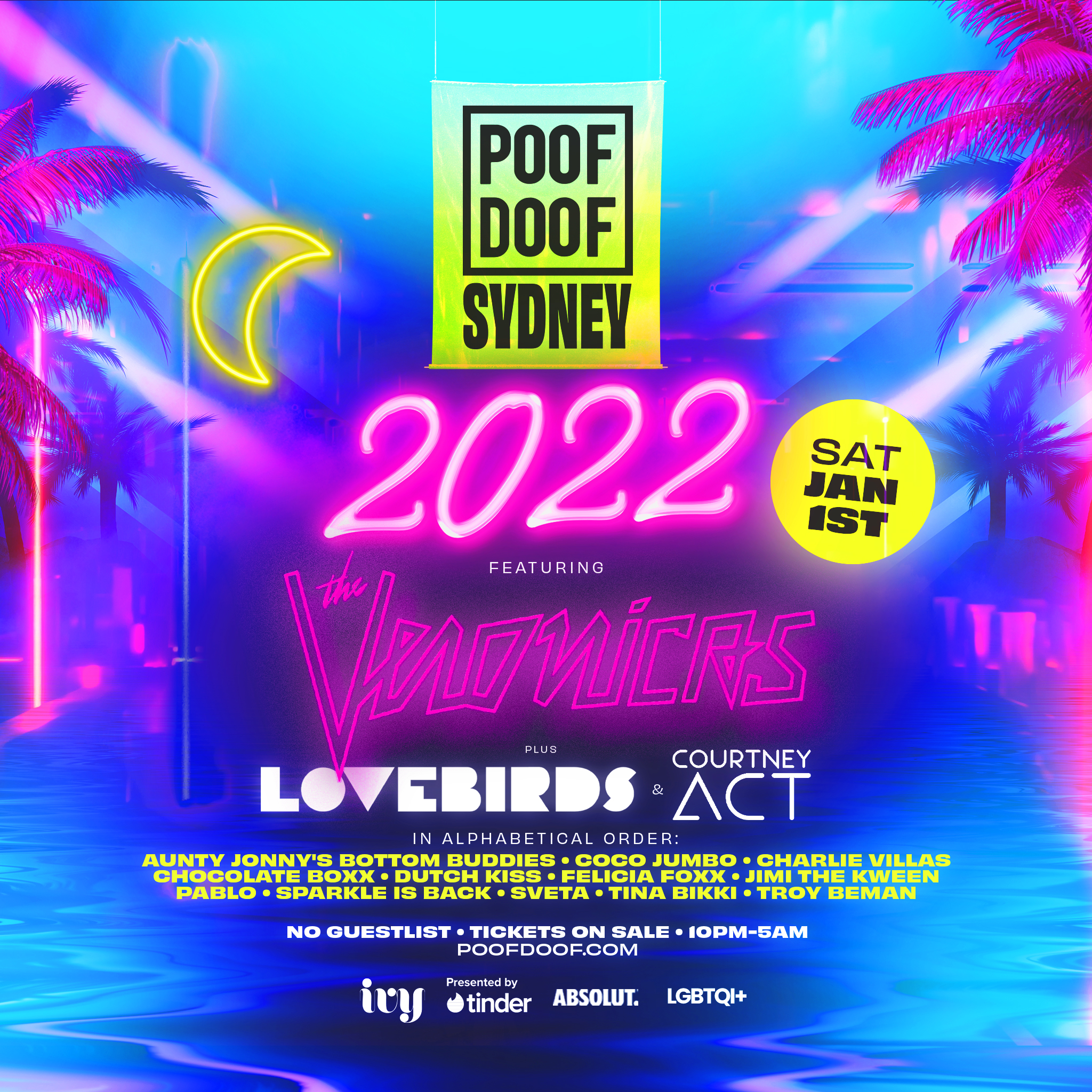 POOF DOOF SYDNEY: NEW YEARS DAY NIGHT - Poof Doof sydney