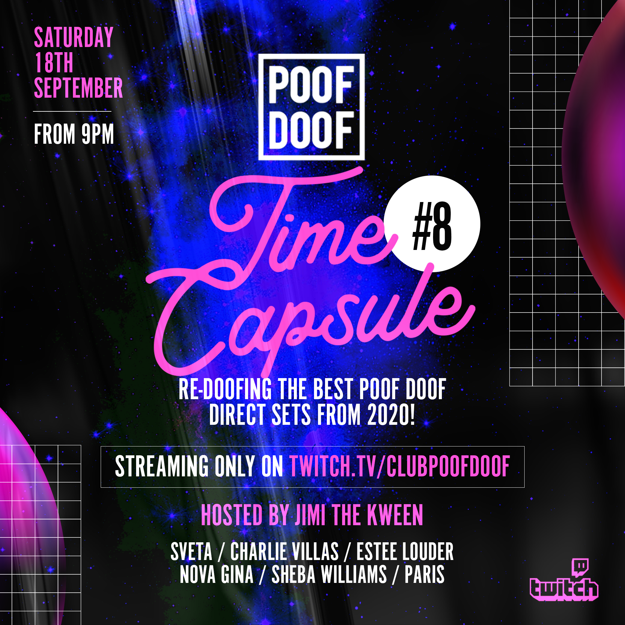 POOF DOOF: SATURDAY 18TH SEPTEMBER - Poof Doof 