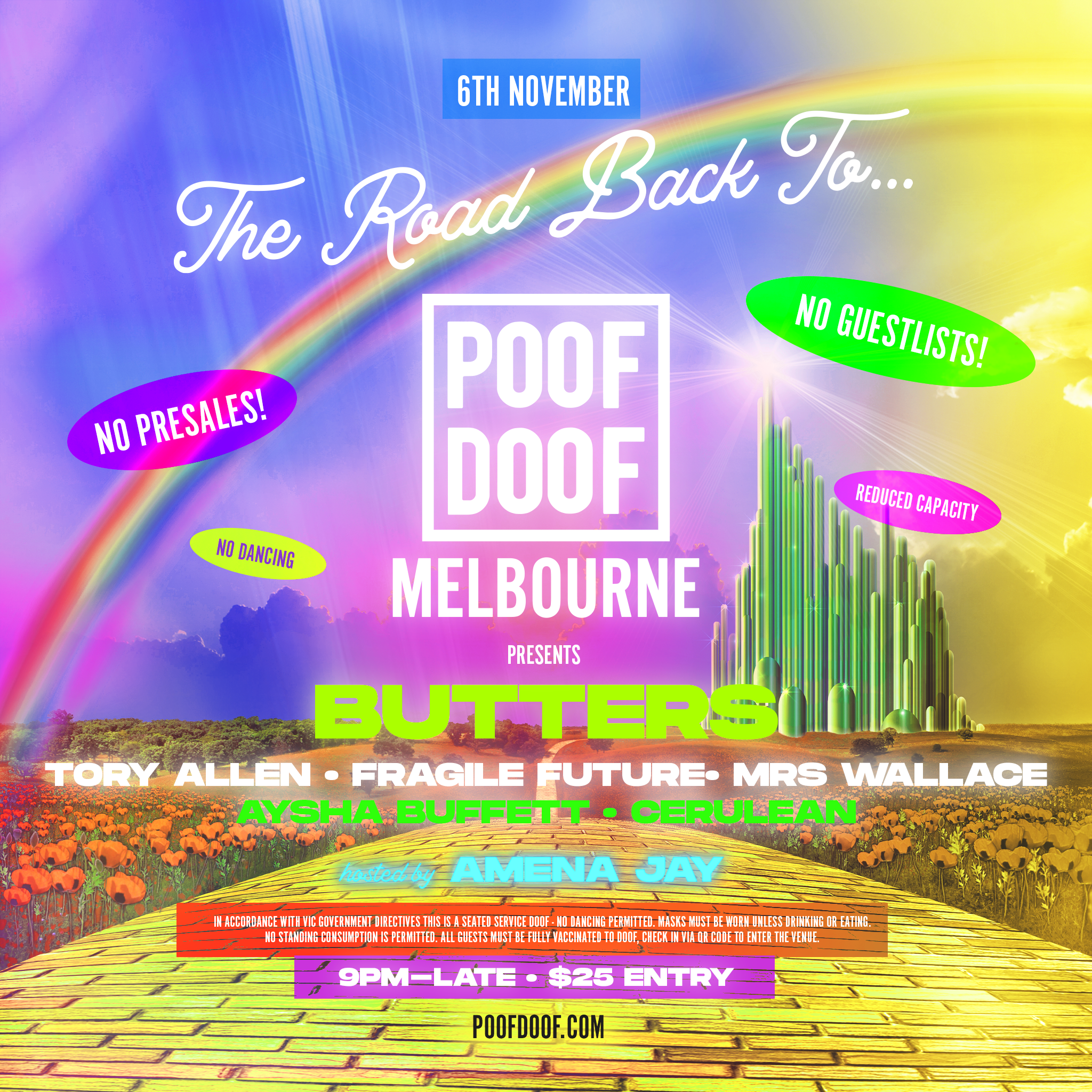 POOF DOOF MELBOURNE: SATURDAY 6TH NOVEMBER - Poof Doof melbourne