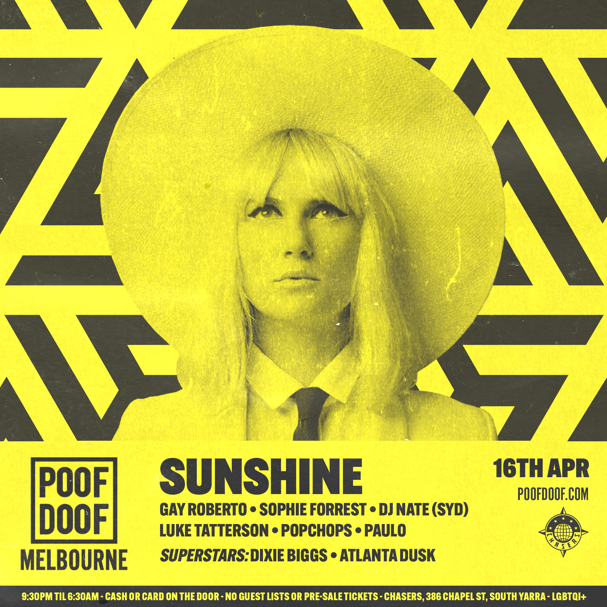 POOF DOOF MELBOURNE – SATURDAY 16TH APRIL - Poof Doof melbourne