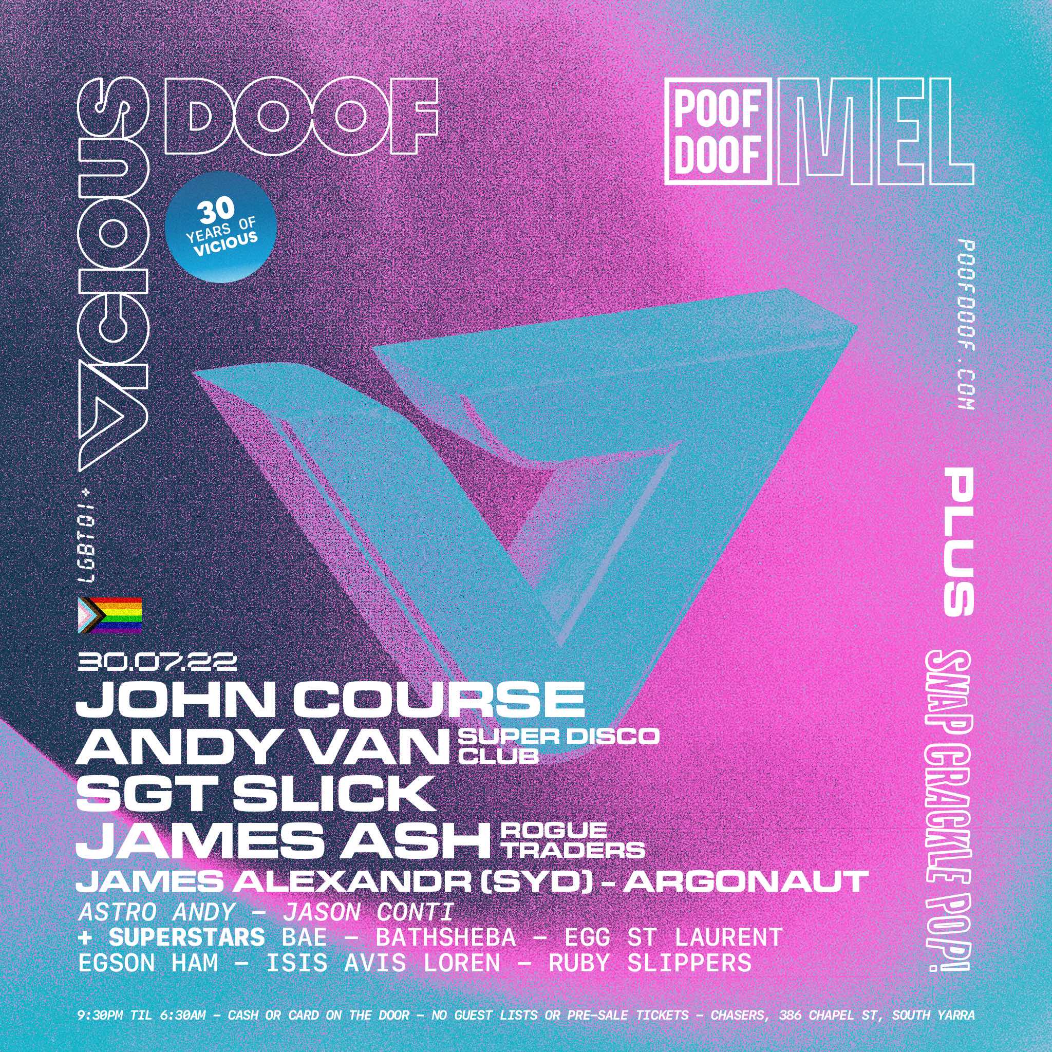 POOF DOOF MELBOURNE – SATURDAY 30TH JULY - Poof Doof melbourne