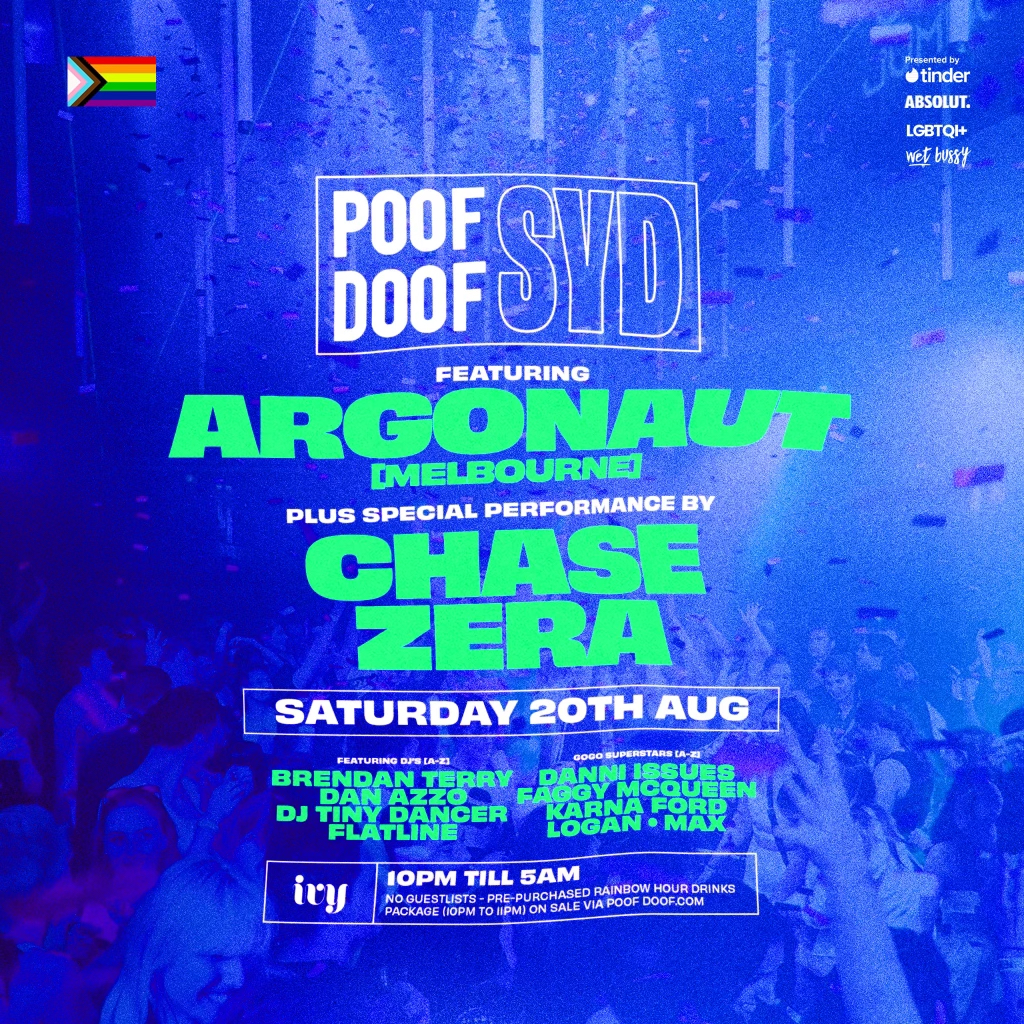 POOF DOOF SYDNEY – SATURDAY 20TH AUGUST 2022 - Poof Doof sydney