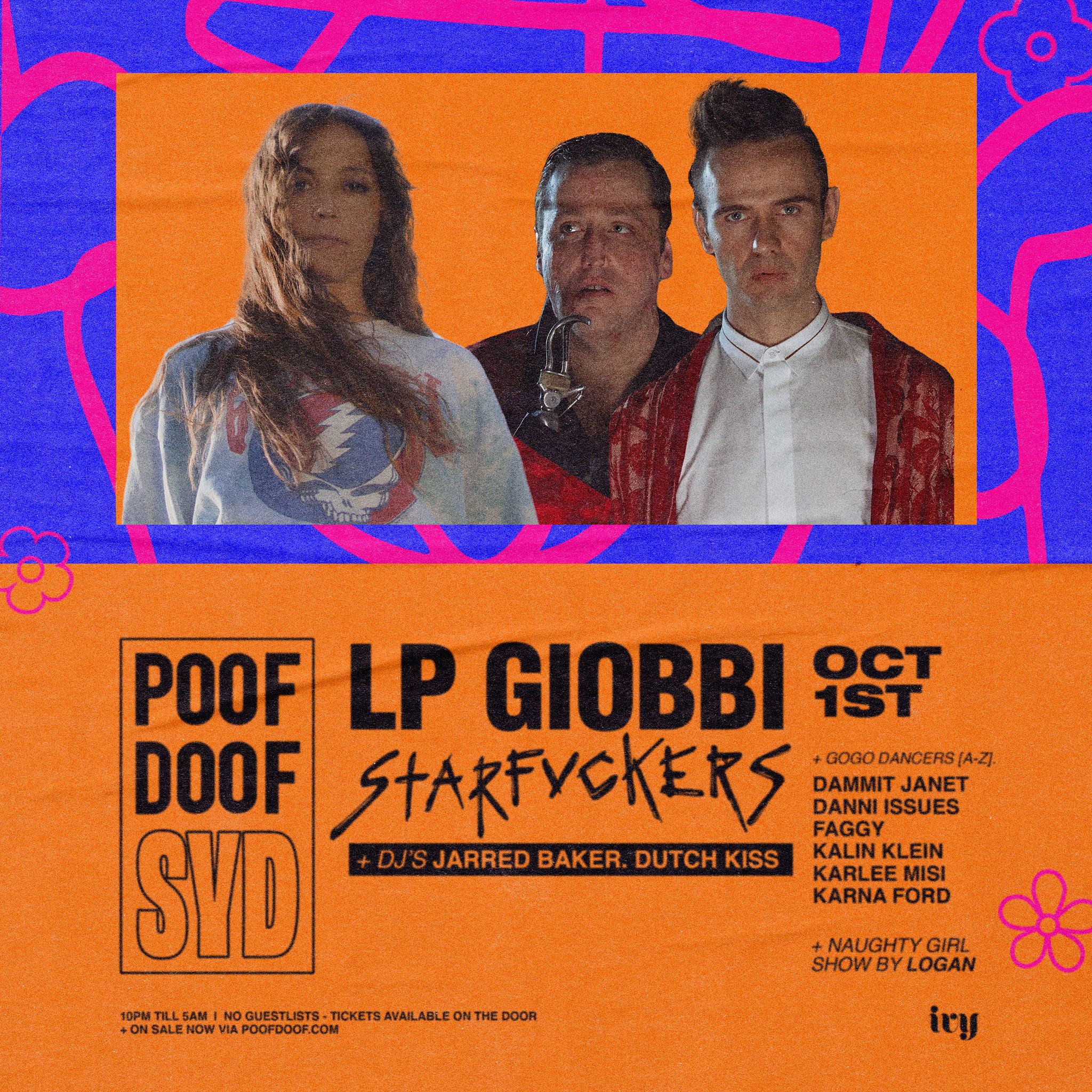 POOF DOOF SYDNEY – SATURDAY 1ST OCTOBER - Poof Doof sydney