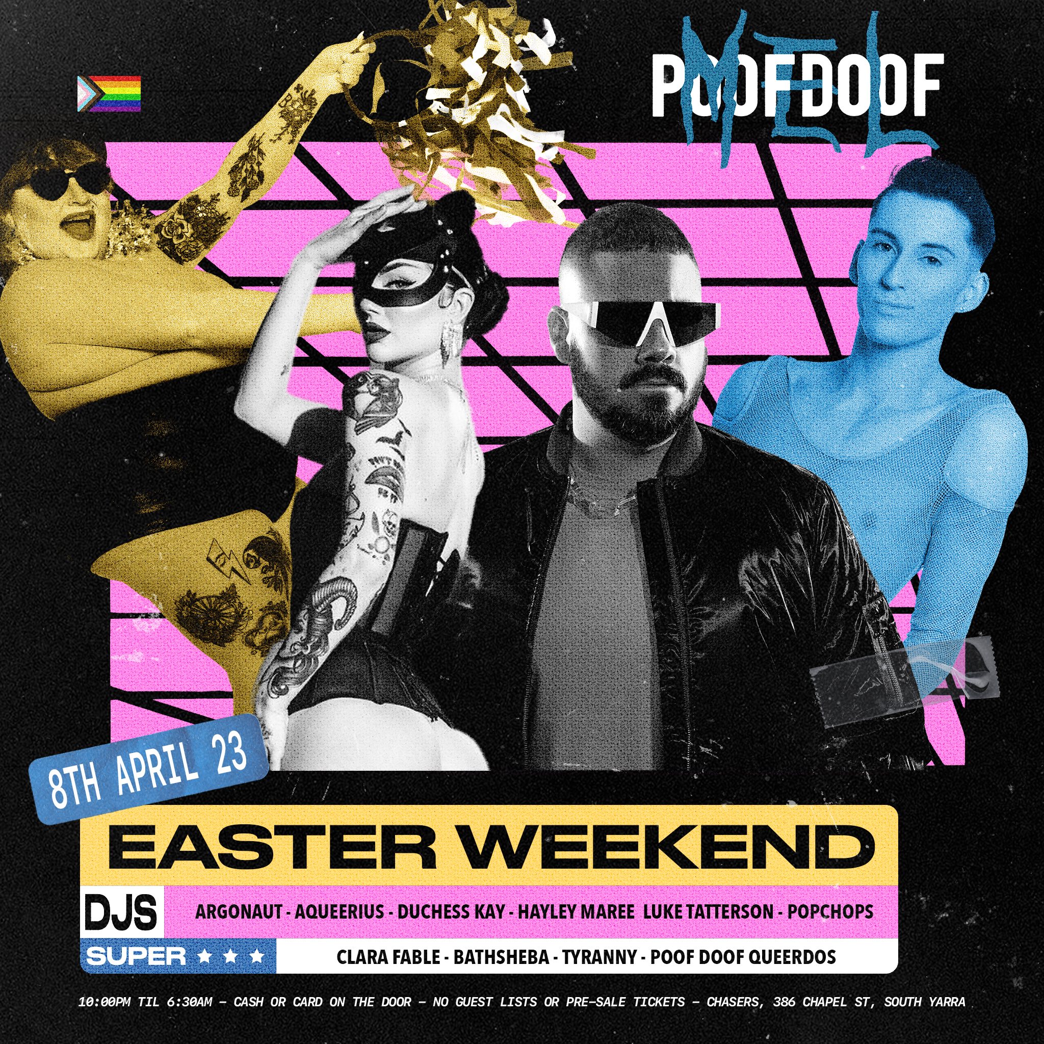 POOF DOOF MELBOURNE – SATURDAY 8TH APRIL 2023 - Poof Doof melbourne