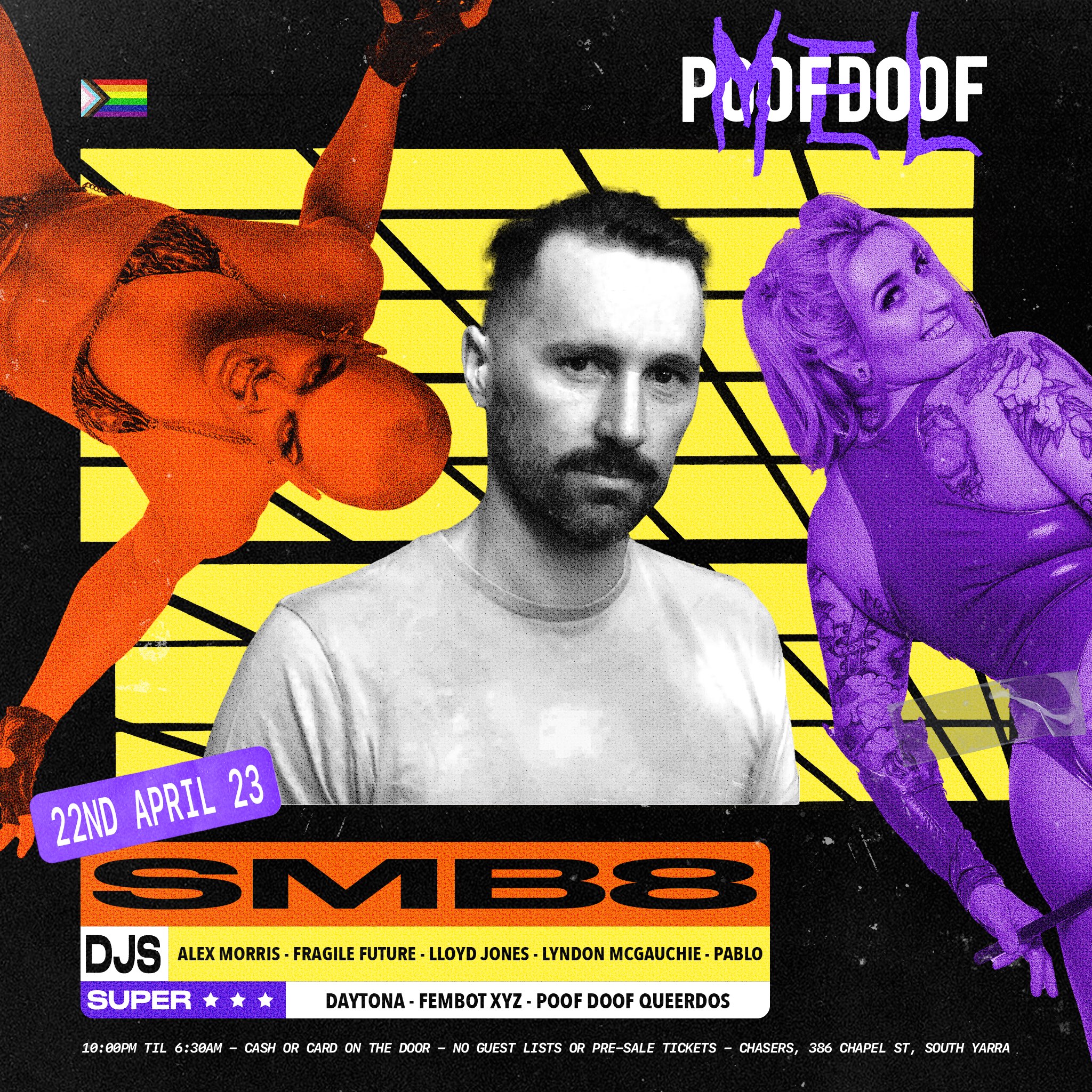 POOF DOOF MELBOURNE – SATURDAY 22ND APRIL 2023 - Poof Doof melbourne