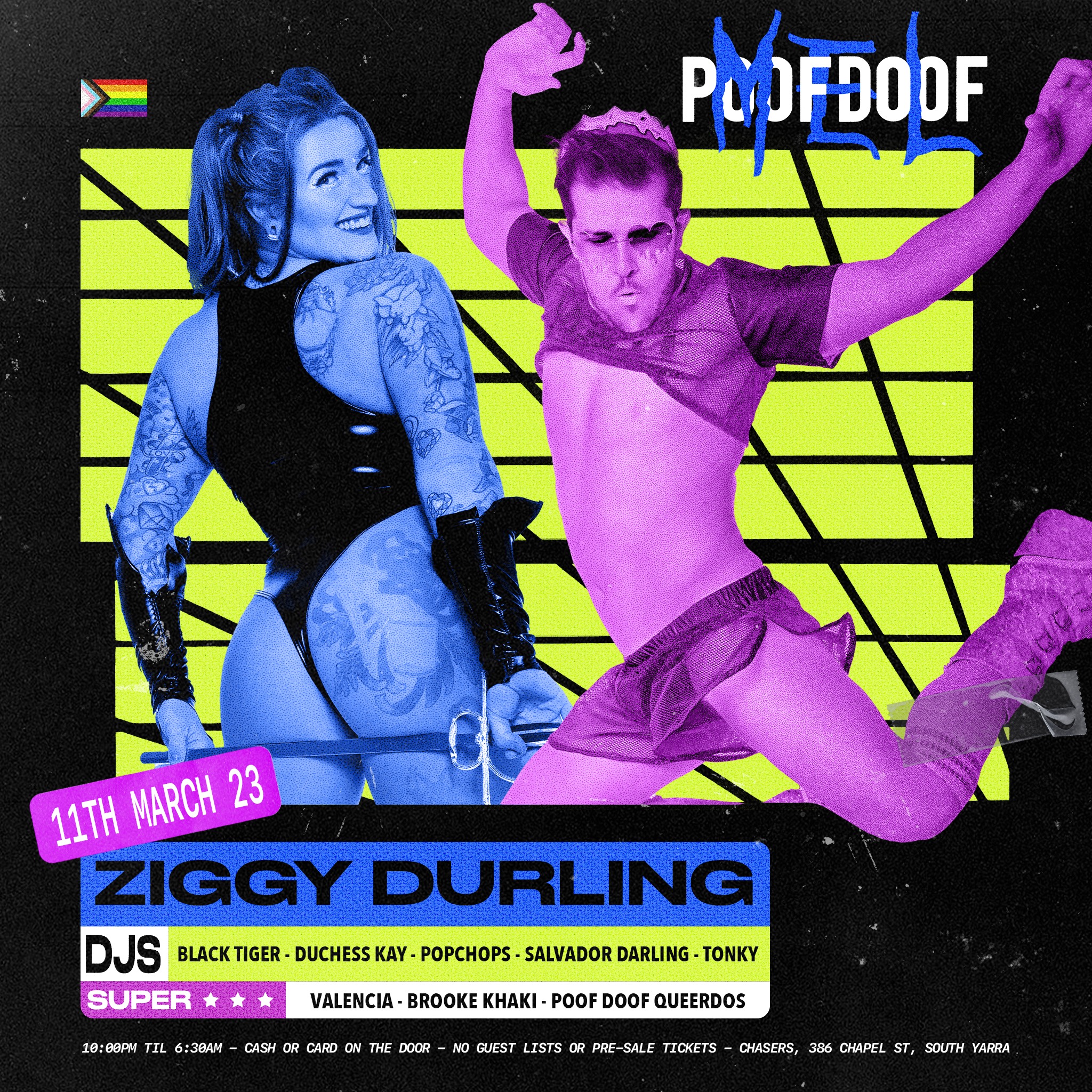 POOF DOOF MELBOURNE – SATURDAY 11TH MARCH 2023 - Poof Doof melbourne