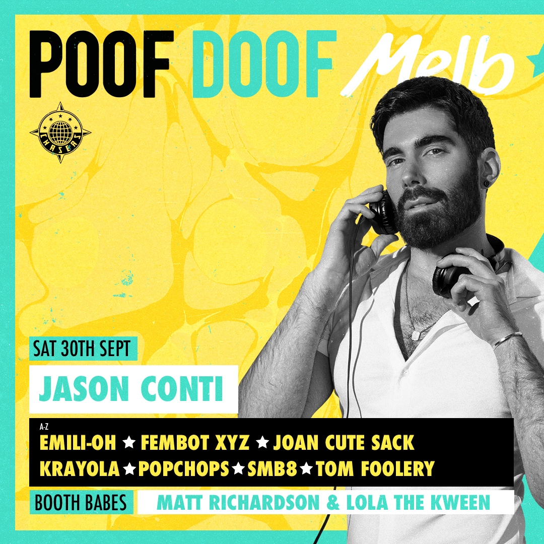 POOF DOOF MELBOURNE – SATURDAY 30TH SEPTEMBER 2023 - Poof Doof melbourne