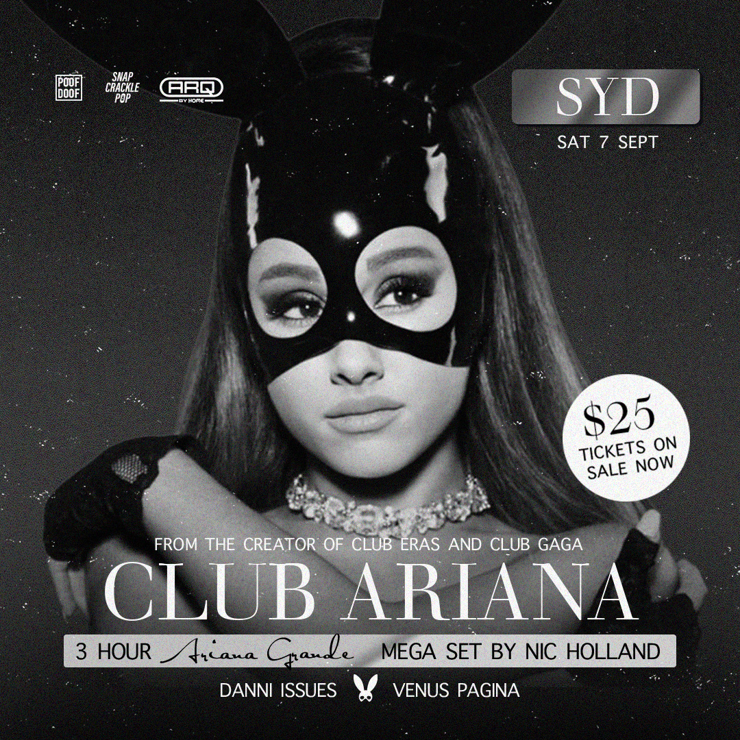 POOF DOOF SYDNEY: CLUB ARIANA – SATURDAY 7TH SEPTEMBER 2024 - Poof Doof sydney