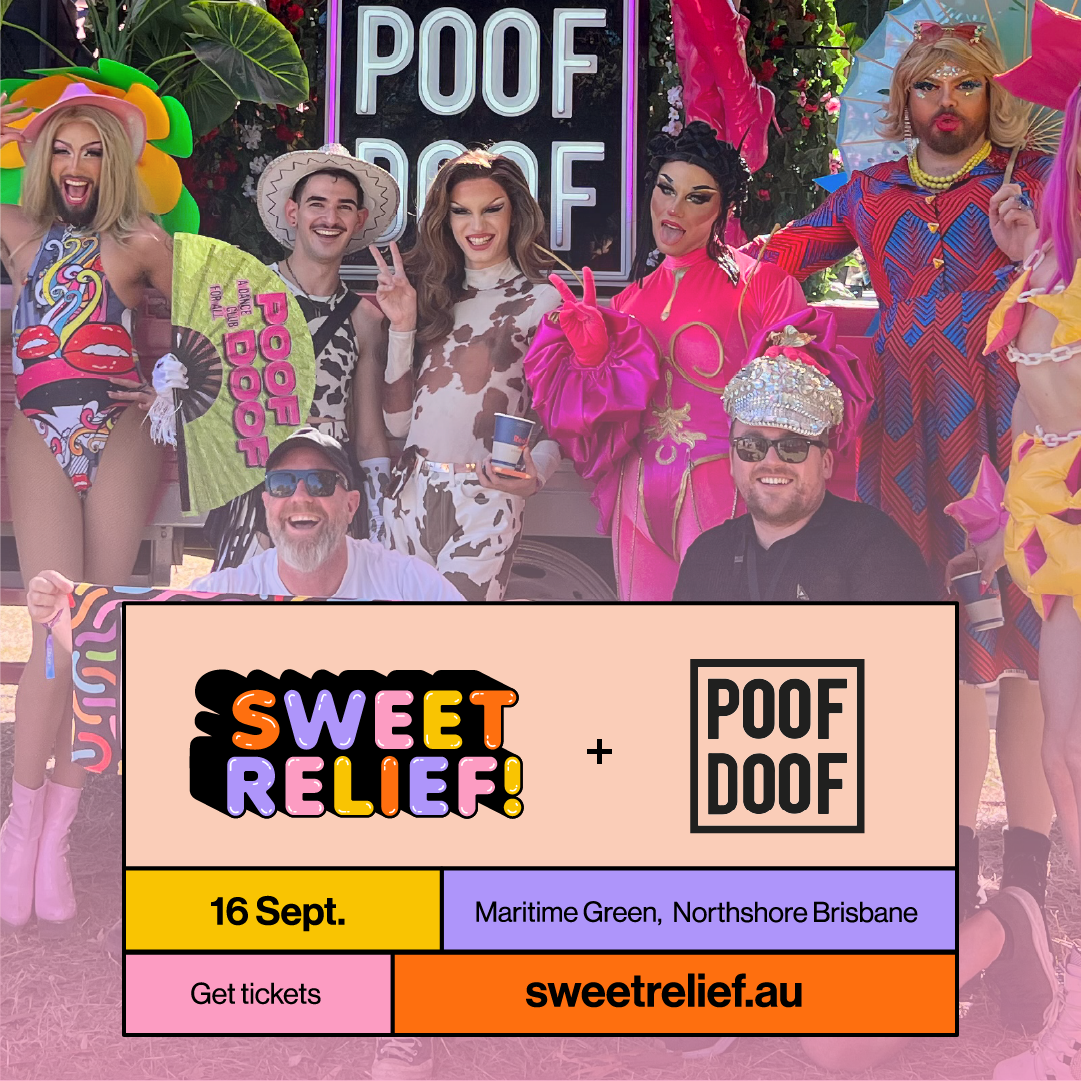 POOF DOOF X SWEET RELIEF – SATURDAY 16TH SEPTEMBER 2023 - Poof Doof 