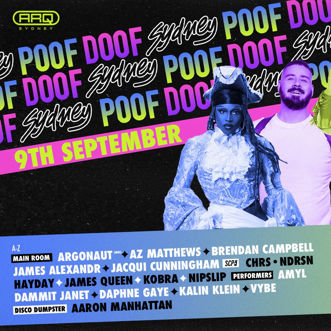 POOF DOOF SYDNEY – SATURDAY 9TH SEPTEMBER 2023 - Poof Doof sydney