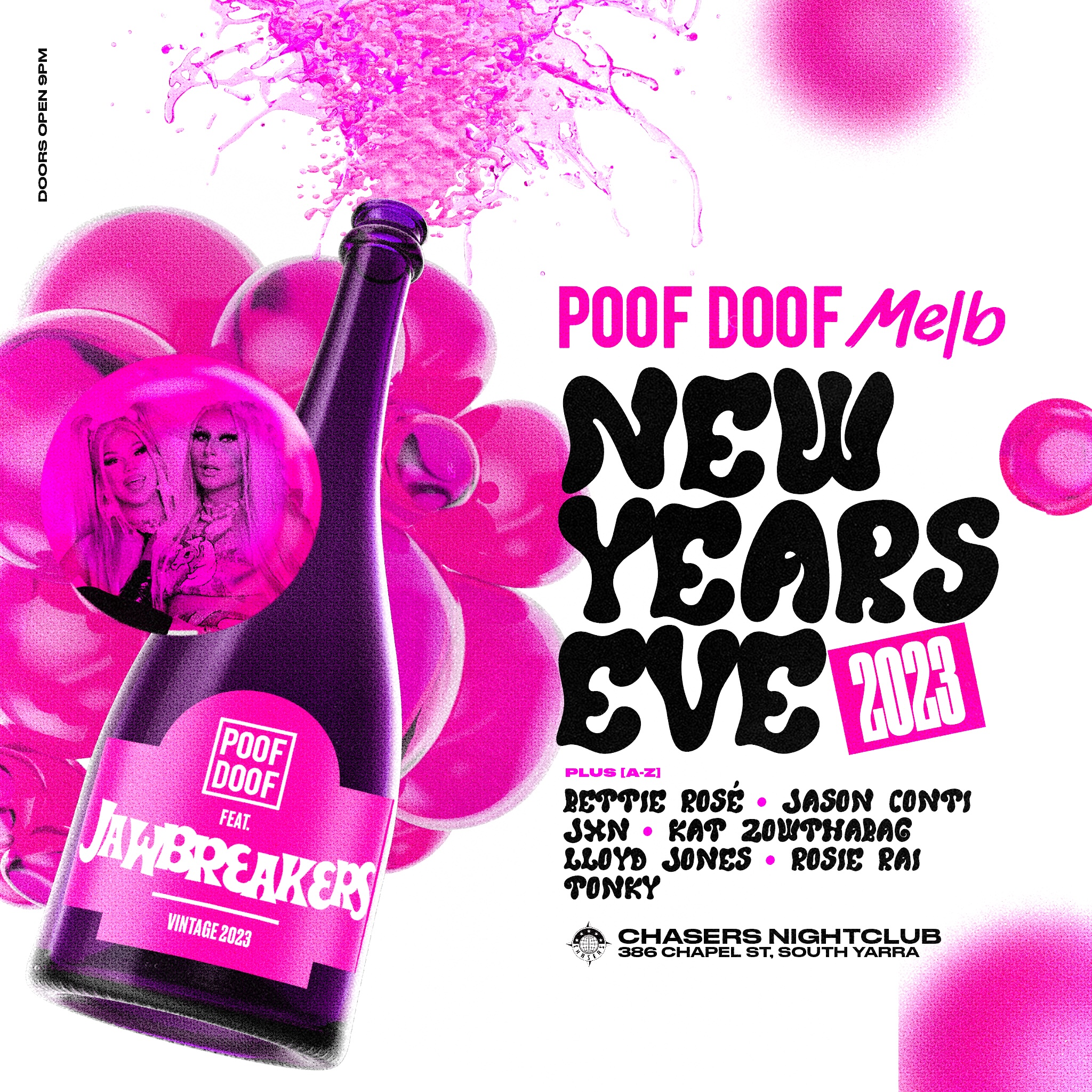 POOF DOOF MELBOURNE – NEW YEAR’S EVE – SUNDAY 31ST DECEMBER 2023 - Poof Doof melbourne