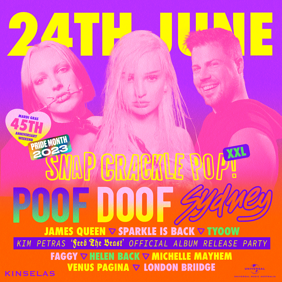 POOF DOOF SYDNEY – SATURDAY 24TH JUNE 2023 - Poof Doof sydney