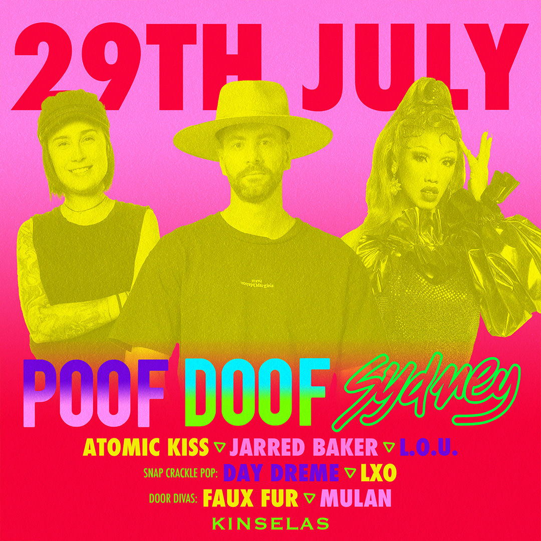 POOF DOOF SYDNEY – SATURDAY 29TH JULY 2023 - Poof Doof sydney