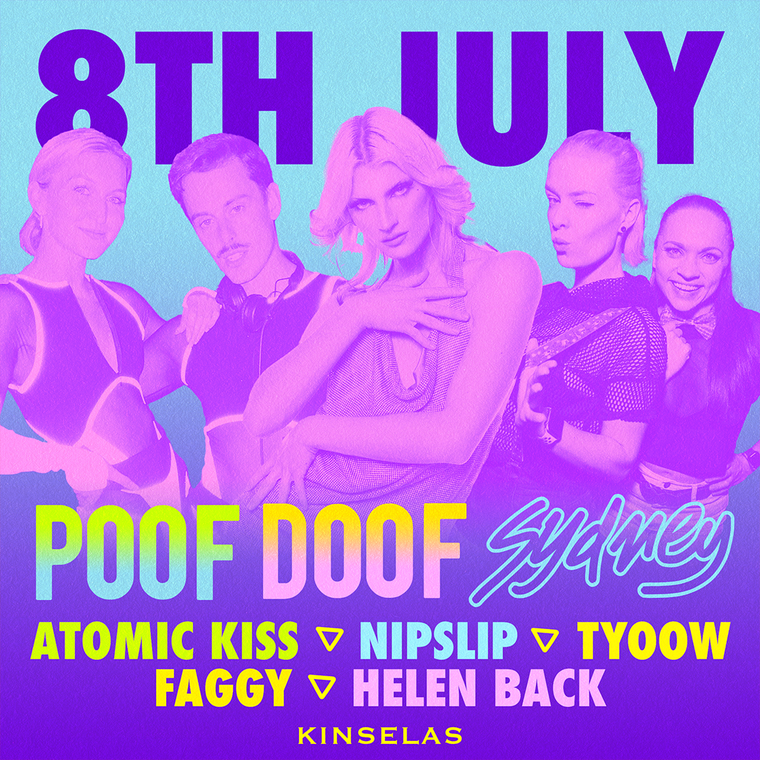 POOF DOOF SYDNEY – SATURDAY 8TH JULY 2023 - Poof Doof sydney