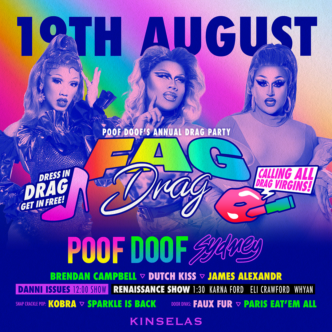 POOF DOOF SYDNEY – SATURDAY 19TH AUGUST 2023 - Poof Doof sydney