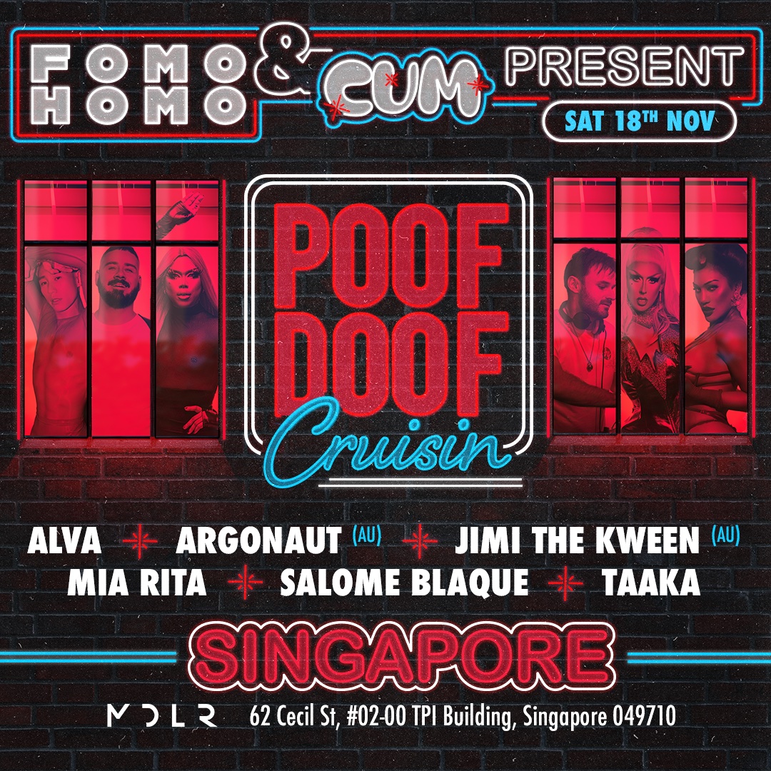 POOF DOOF SINGAPORE: POOF DOOF CRUISIN’ – SATURDAY 18TH NOVEMBER 2023 - Poof Doof 