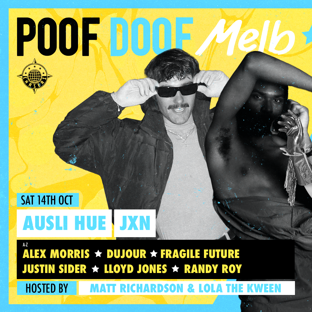 POOF DOOF MELBOURNE – SATURDAY 14TH OCTOBER 2023 - Poof Doof melbourne