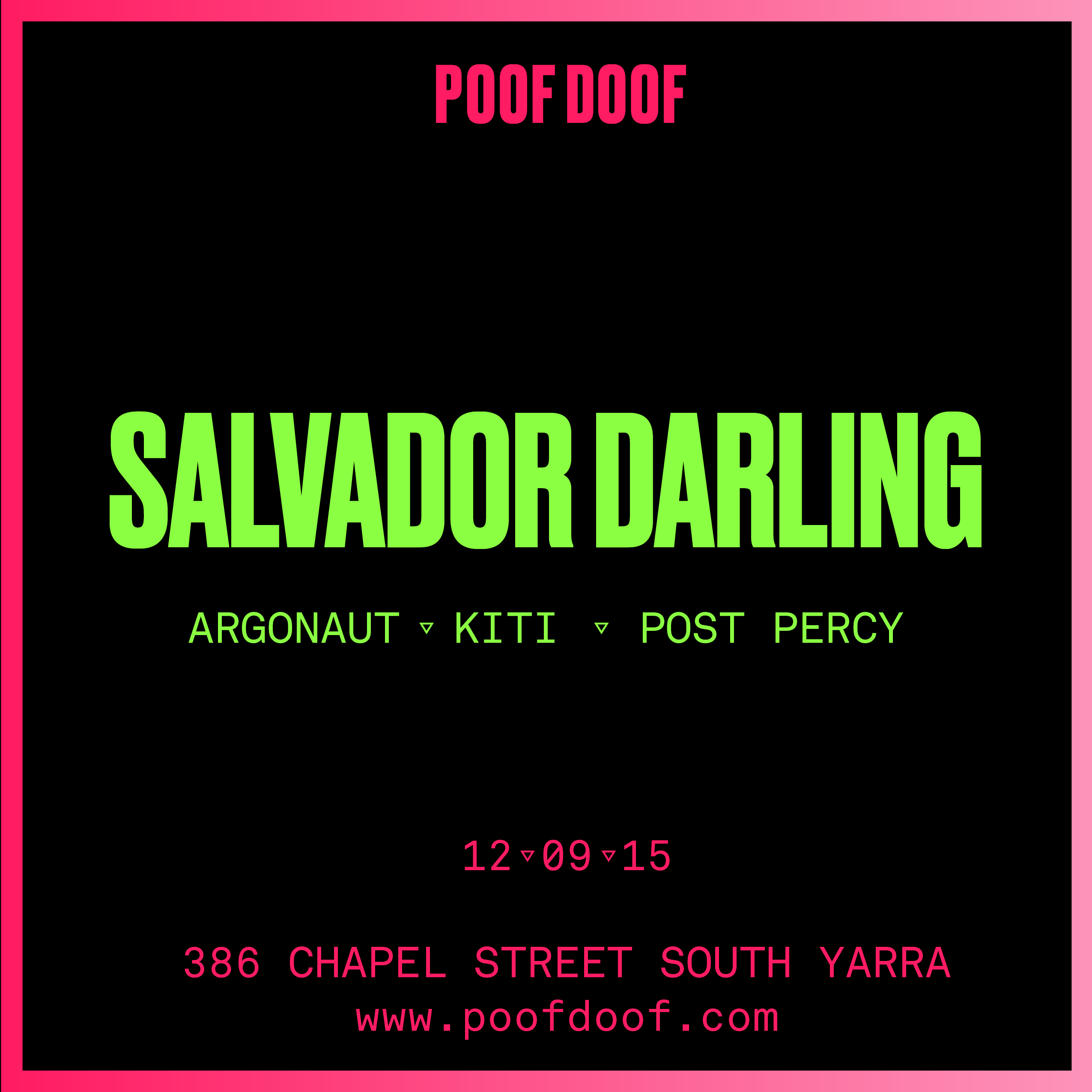 THE RETURN OF SALVADOR DARLING - Poof Doof 