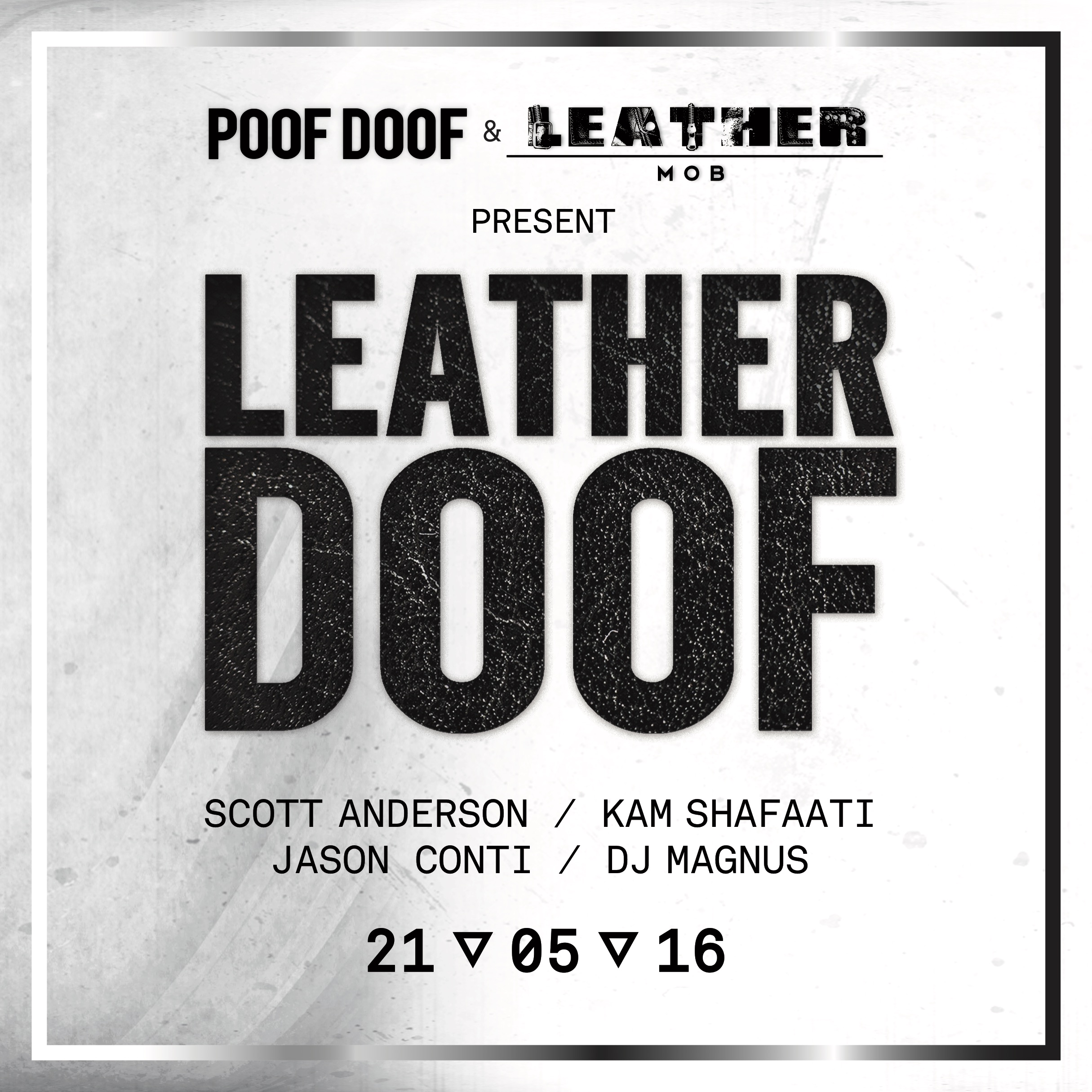 LEATHER DOOF #3 - Poof Doof melbourne