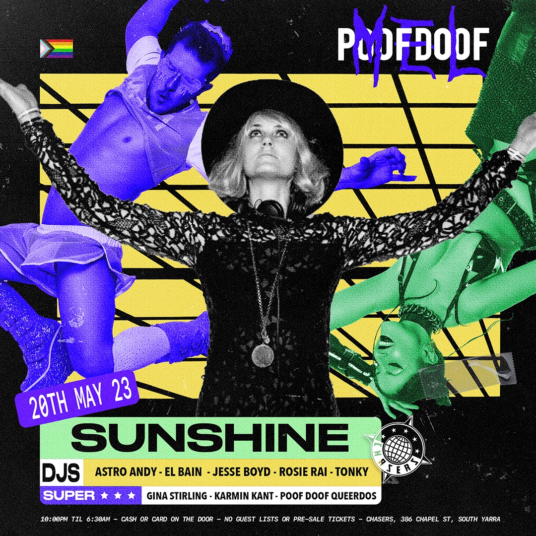 POOF DOOF MELBOURNE – SATURDAY 20TH MAY - Poof Doof melbourne