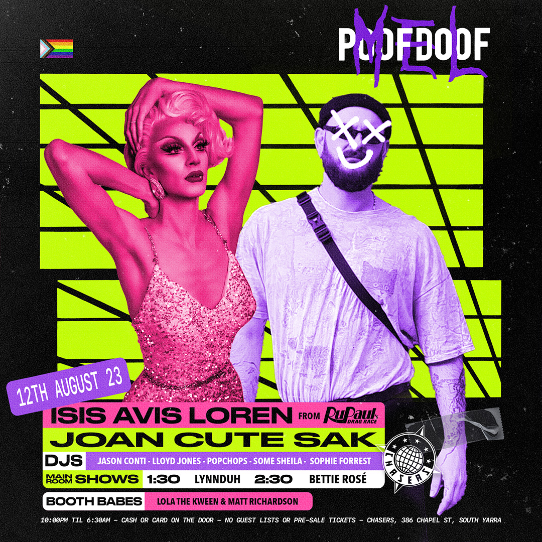 POOF DOOF MELBOURNE – SATURDAY 12TH AUGUST 2023 - Poof Doof melbourne