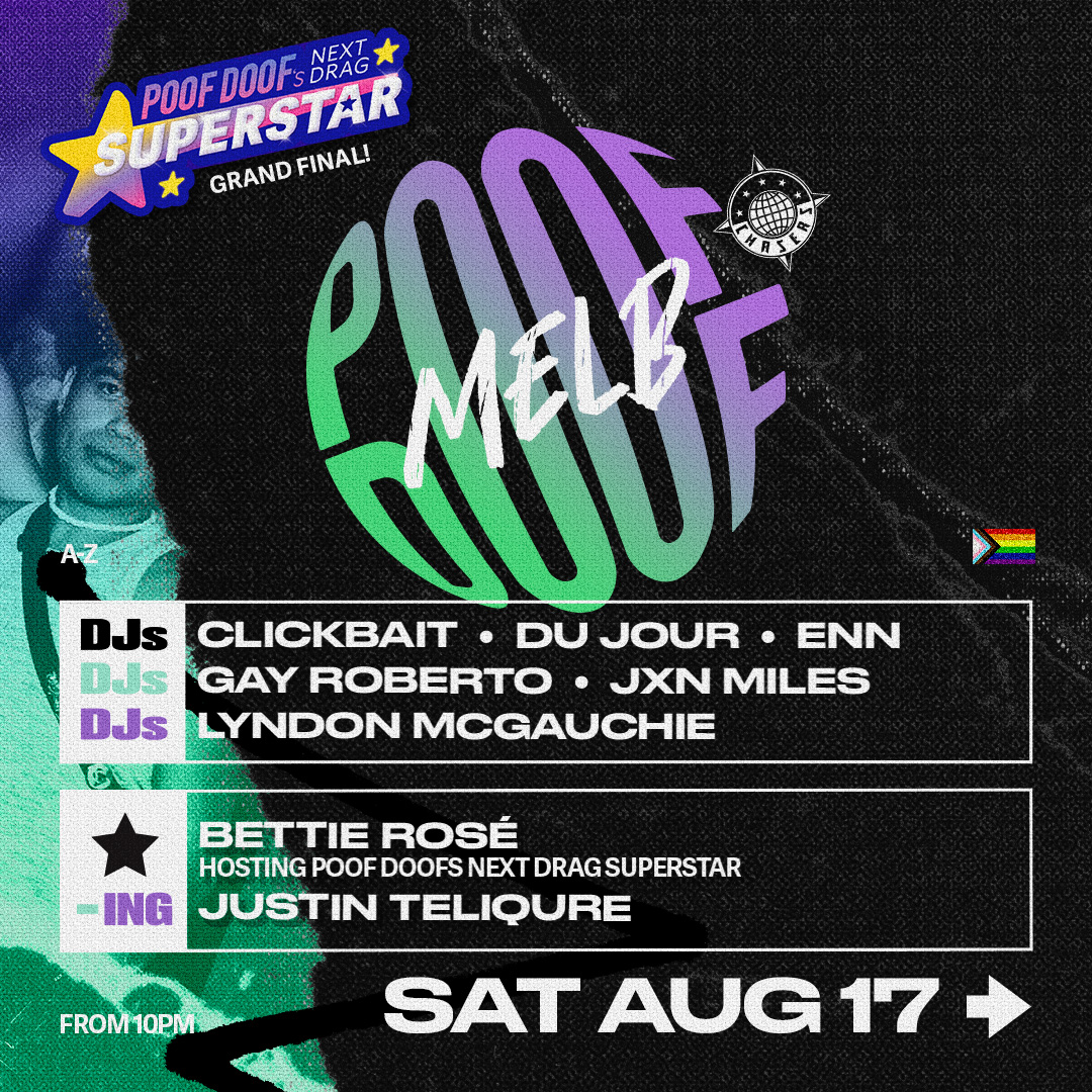 POOF DOOF MELBOURNE – SATURDAY 17TH AUGUST 2024 - Poof Doof melbourne