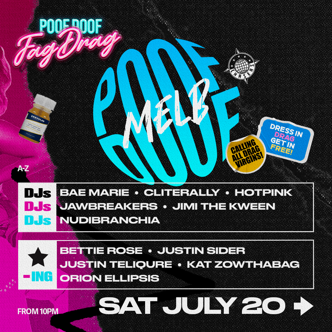 POOF DOOF MELBOURNE – SATURDAY 20TH JULY 2024 - Poof Doof melbourne