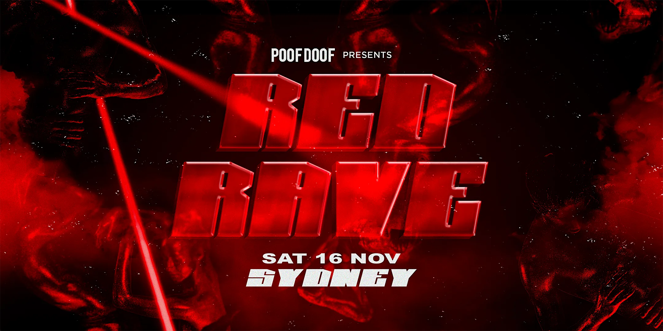 POOF DOOF Red Rave - Sat 16 Nov SYDNEY