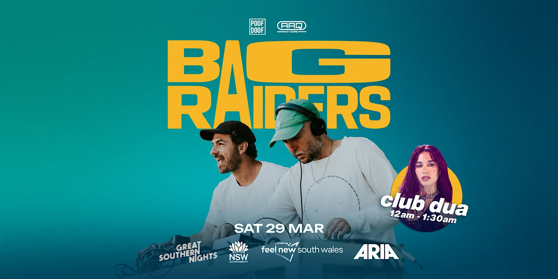 Great Southern Nights presents Bag Raiders + Dua Lipa concert after party