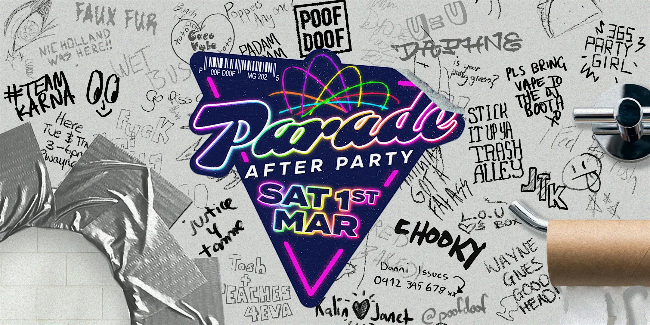 Parade After Party - POOF DOOF Sydney MG25