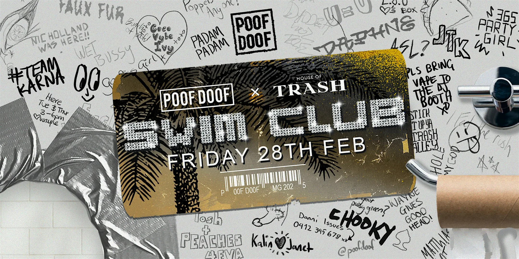 Swim Club - POOF DOOF Sydney x Trash London MG25