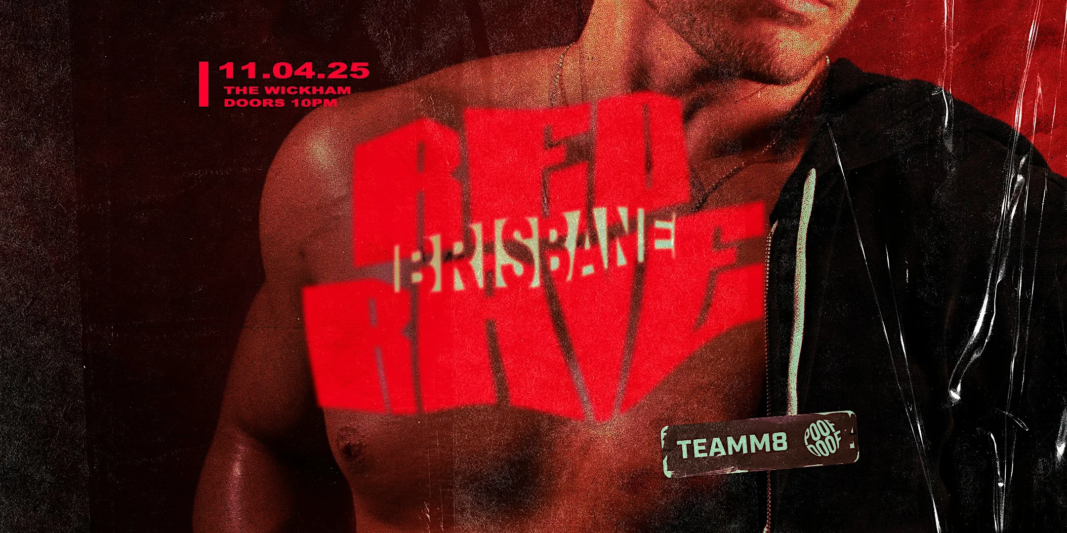 POOF DOOF Red Rave - Fri 11 April BRISBANE