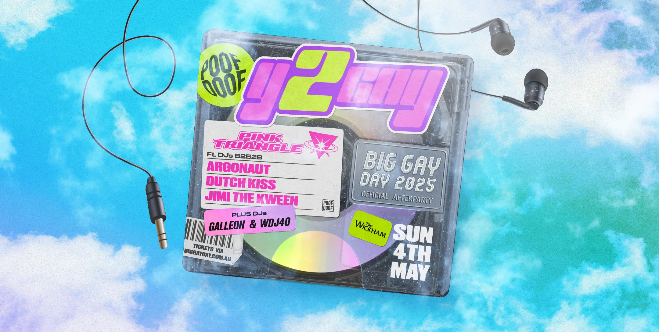 POOF DOOF Bris – Big Gay Day 2025 – Official After Party - Poof Doof aus special brisbane